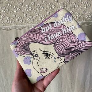 Disney Ariel makeup bag pouch but daddy I love him Taylor Swift nwot